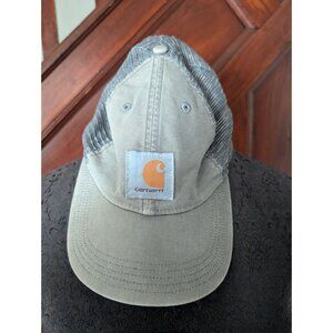 Carhartt Gray Mesh Back Snapback Trucker Hat  Logo Patch Adjustable Fit Unisex